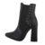 Botine dama elegante, cu tinte, varf ascutit, negre