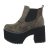 Botine dama cazual cu talpa groasa, culoarea verde