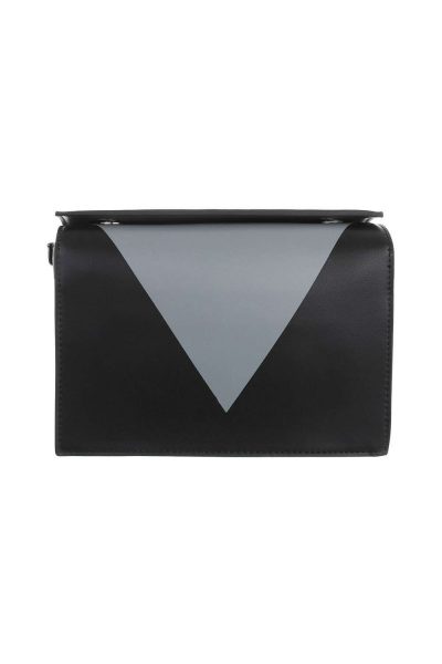 Geanta crossbody mica cu bareta, neagra