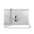 Geanta crossbody mica cu bareta din lant, argintie