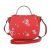 Geanta crossbody mica cu imprimeu floral, rosie