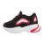 Pantofi dama sport, cu model, talpa inalta, negri
