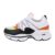Pantofi sport dama, talpa inalta, alb/negru