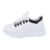 Pantofi sport, dama, talpa inalta, albi