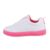 Pantofi sport, dama, talpa colorata, albi
