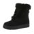 Ghete dama casual, interior imblanit, negre