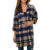 Camasa dama, material gros, casual, in carouri, multicolora