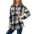 Camasa dama, material gros, casual, in carouri, neagra