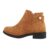 Botine dama casual, inchidere fermoar, talpa joasa, culoarea mustar