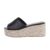 Papuci dama, casual, talpa inalta, negri