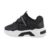 Pantofi sport dama, talpa inalta, inchidere cu siret, negri