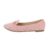 Balerini dama, accesoriu metalic, casual, roz