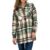 Camasa dama, material gros, casual, in carouri, multicolor/ verde