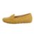 Mocasini dama, casual, perforati, culoarea mustar
